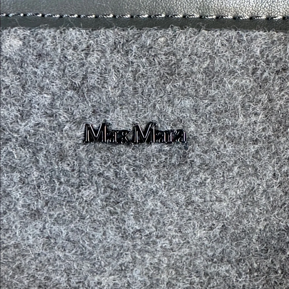 Max Mara MaxMara Designer Charcoal Felt Large Bag Tote Travel New Patella MM NWT
